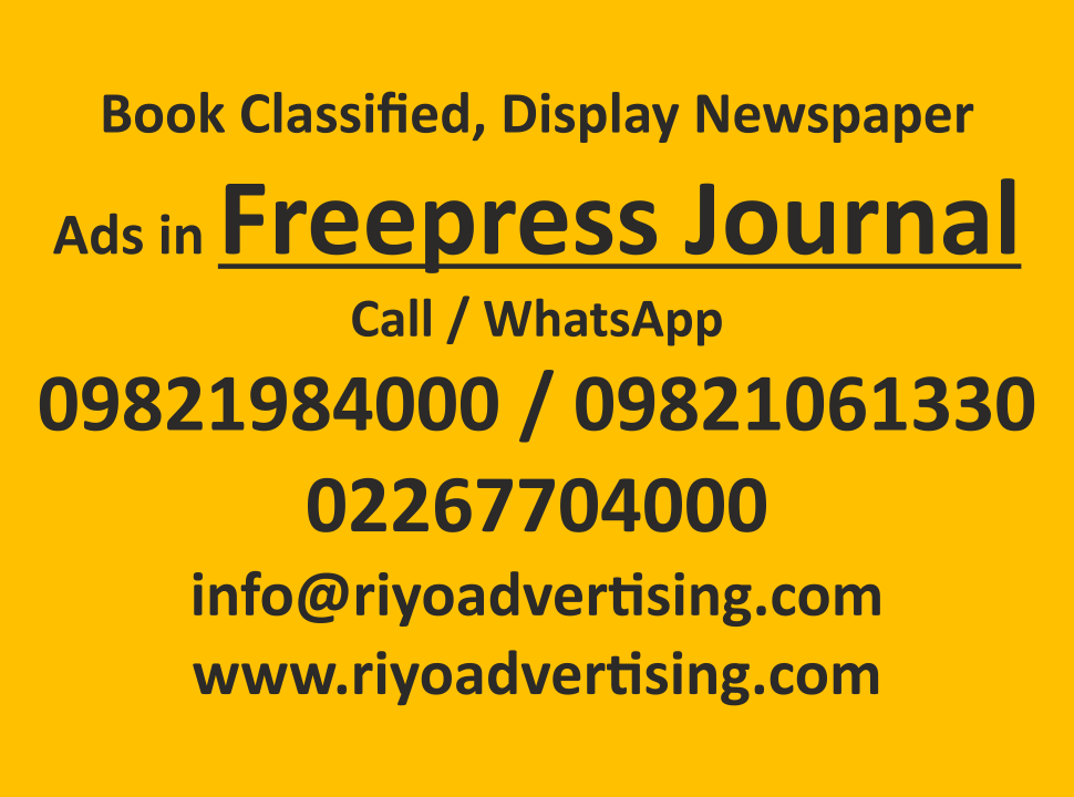 freepress-journal newspaper ad booking