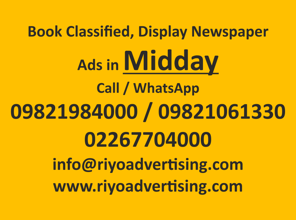 book newspaper ads in midday