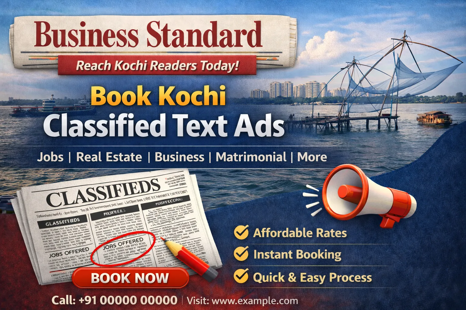 Book <span class="text-pink-700">Classifide Ads</span> in Business Standard Newspaper Online