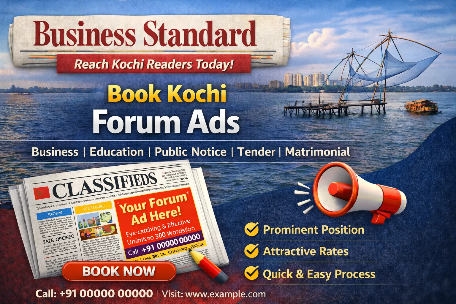 Book <span class="text-pink-700">Classifide Ads</span> in Business Standard Newspaper Online