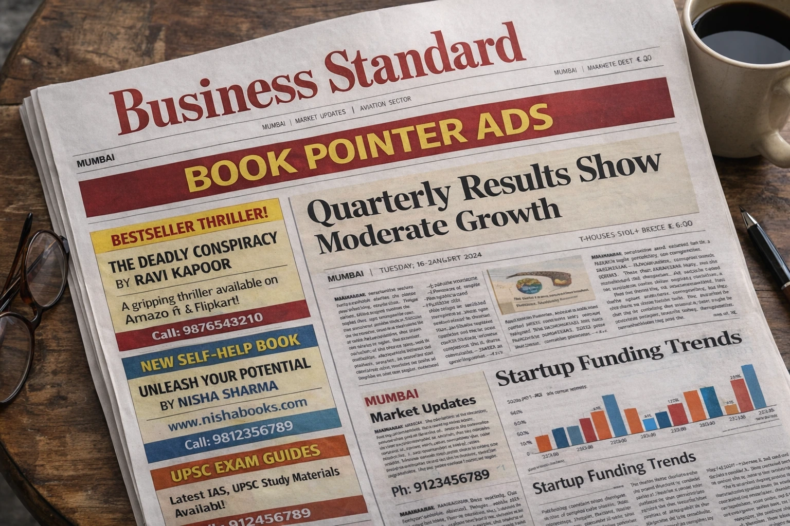 Book <span class="text-pink-700">Classifide Ads</span> in Business Standard Newspaper Online