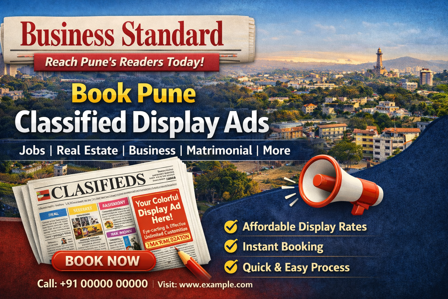 Book <span class="text-pink-700">Classifide Ads</span> in Business Standard Newspaper Online