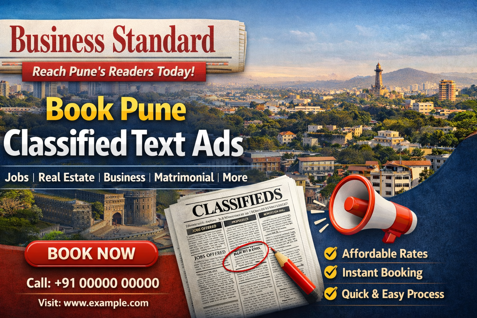 Book <span class="text-pink-700">Classifide Ads</span> in Business Standard Newspaper Online