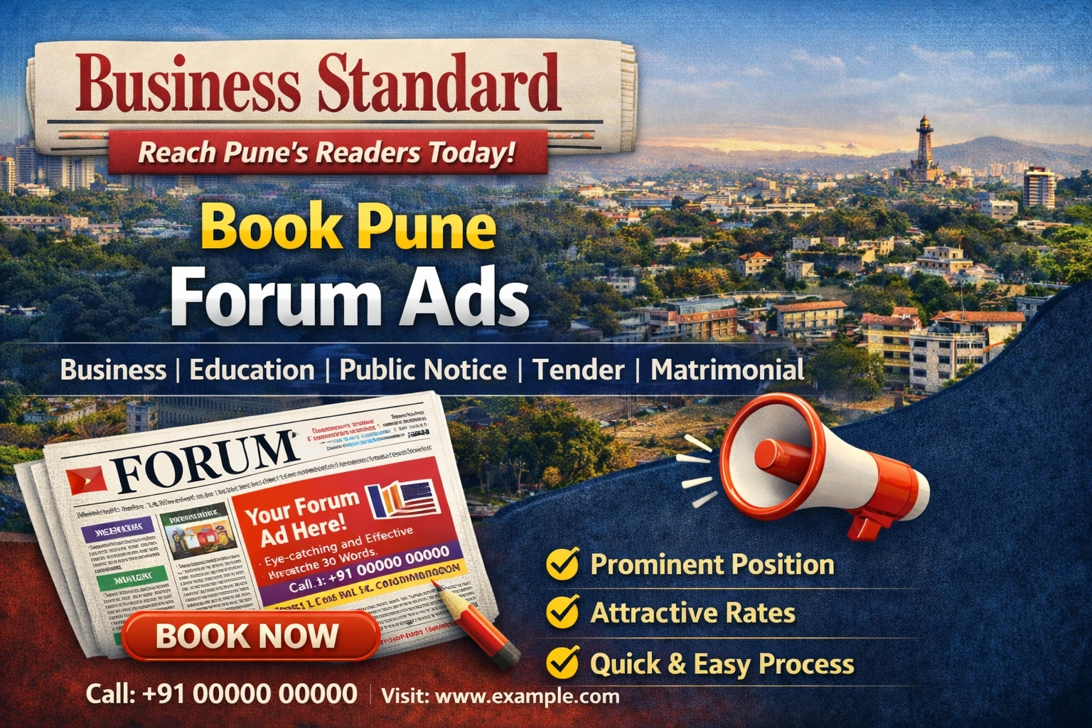 Book <span class="text-pink-700">Classifide Ads</span> in Business Standard Newspaper Online
