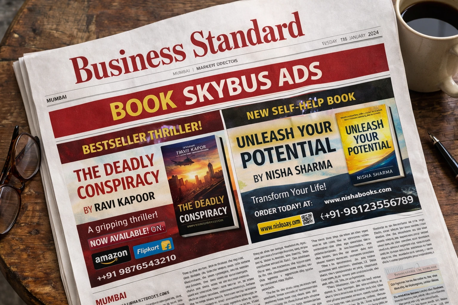 Book <span class="text-pink-700">Classifide Ads</span> in Business Standard Newspaper Online