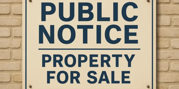 Public Notice for a property advertisement