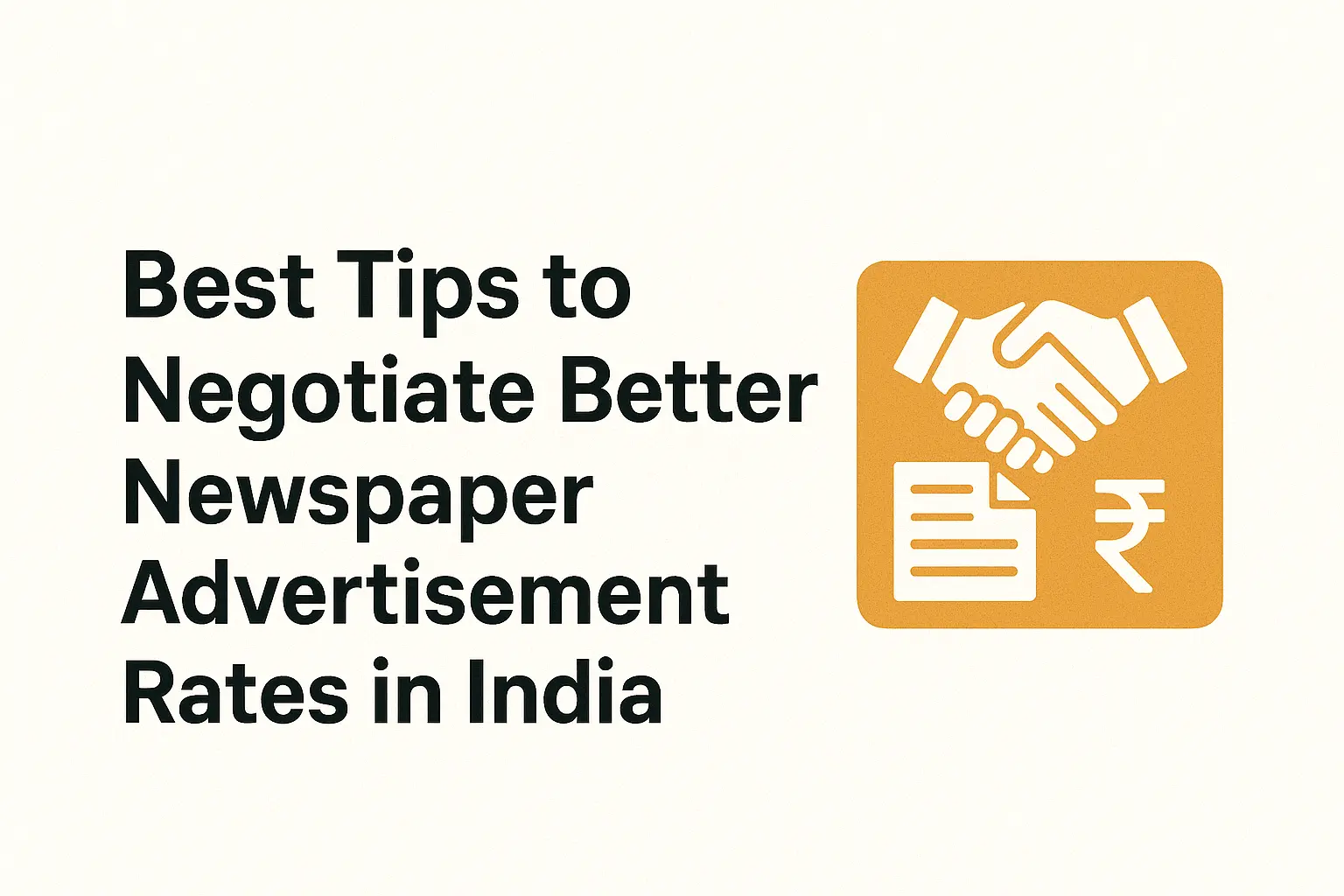 Negotiation tips for newspaper ad rates