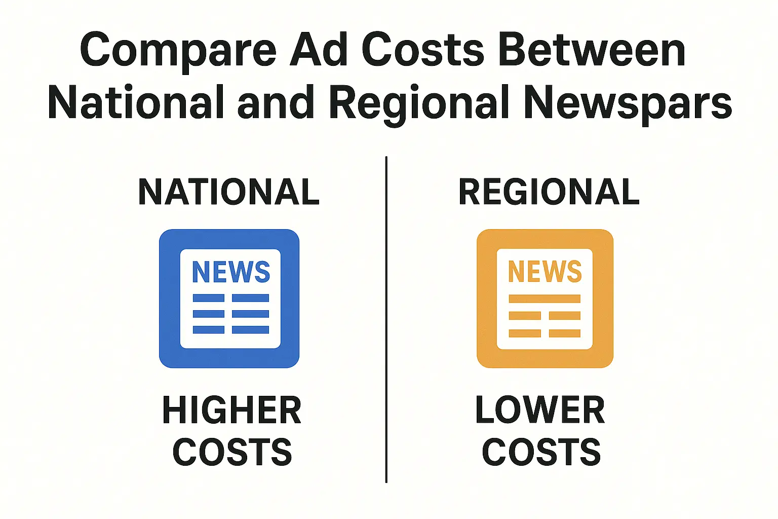 National vs regional cost comparison