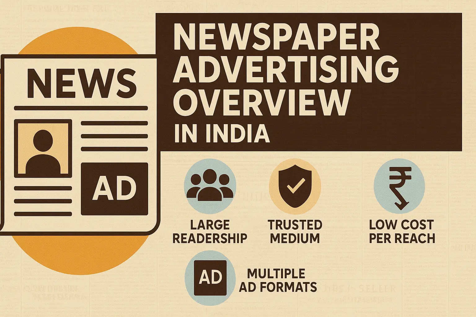 Newspaper advertising overview in India