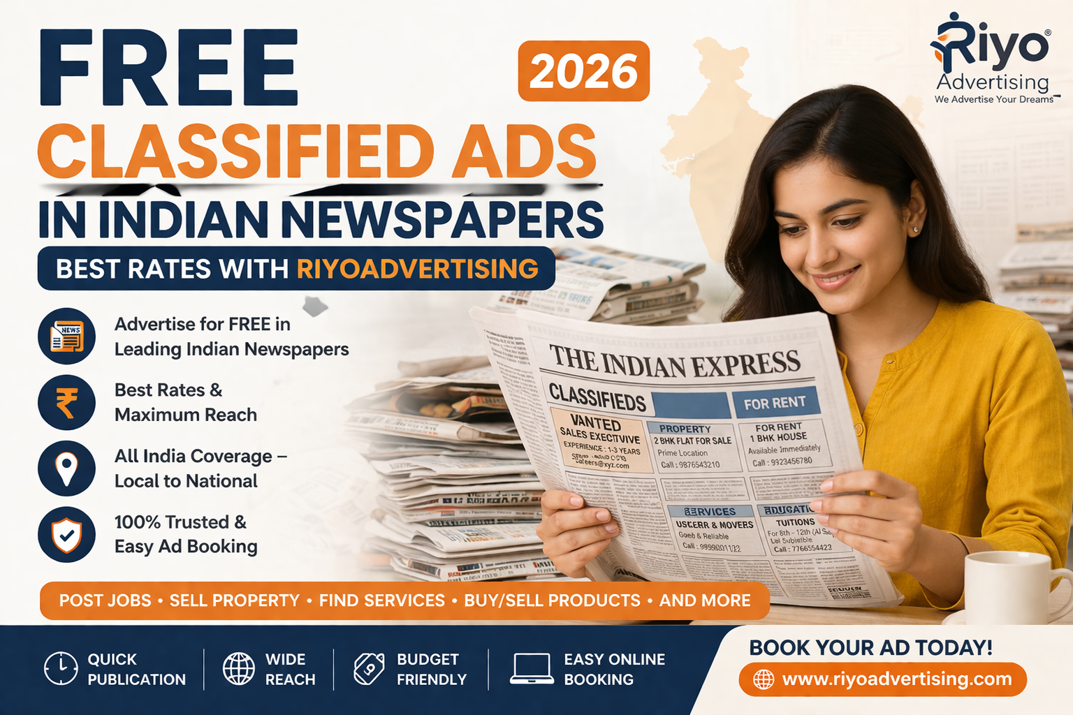 Free Classified Ads in Indian Newspapers (2026) – Best Rates with ...