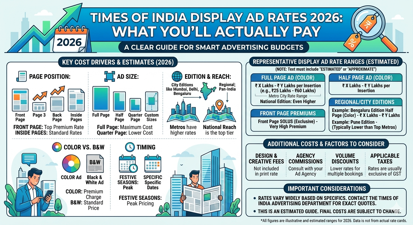 Times of India Display Ad Rates 2026: What You’ll Actually Pay