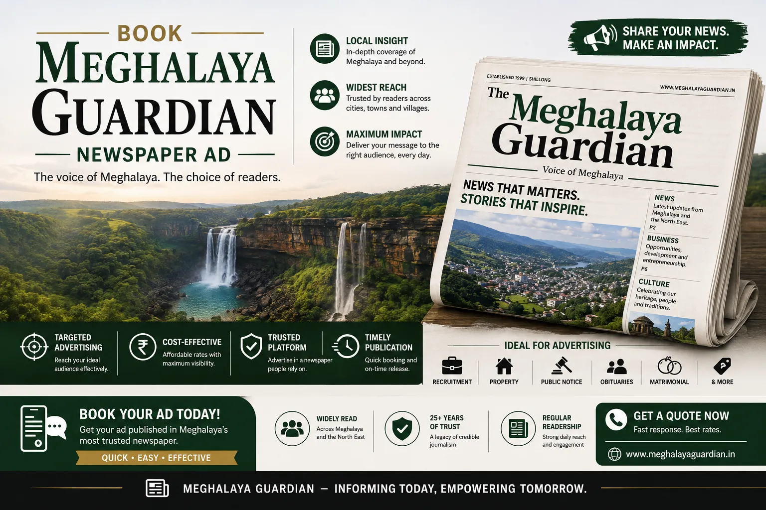 Meghalaya Guardian Newspaper Ad Booking