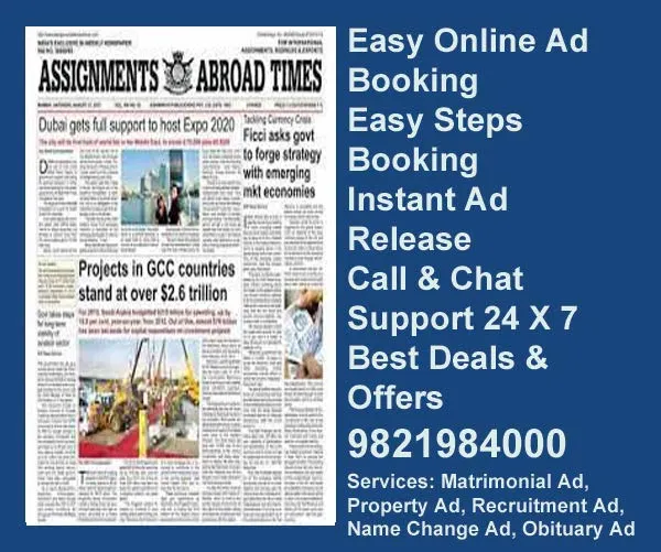 Assignment Abroad Times Advertisement Ad rates