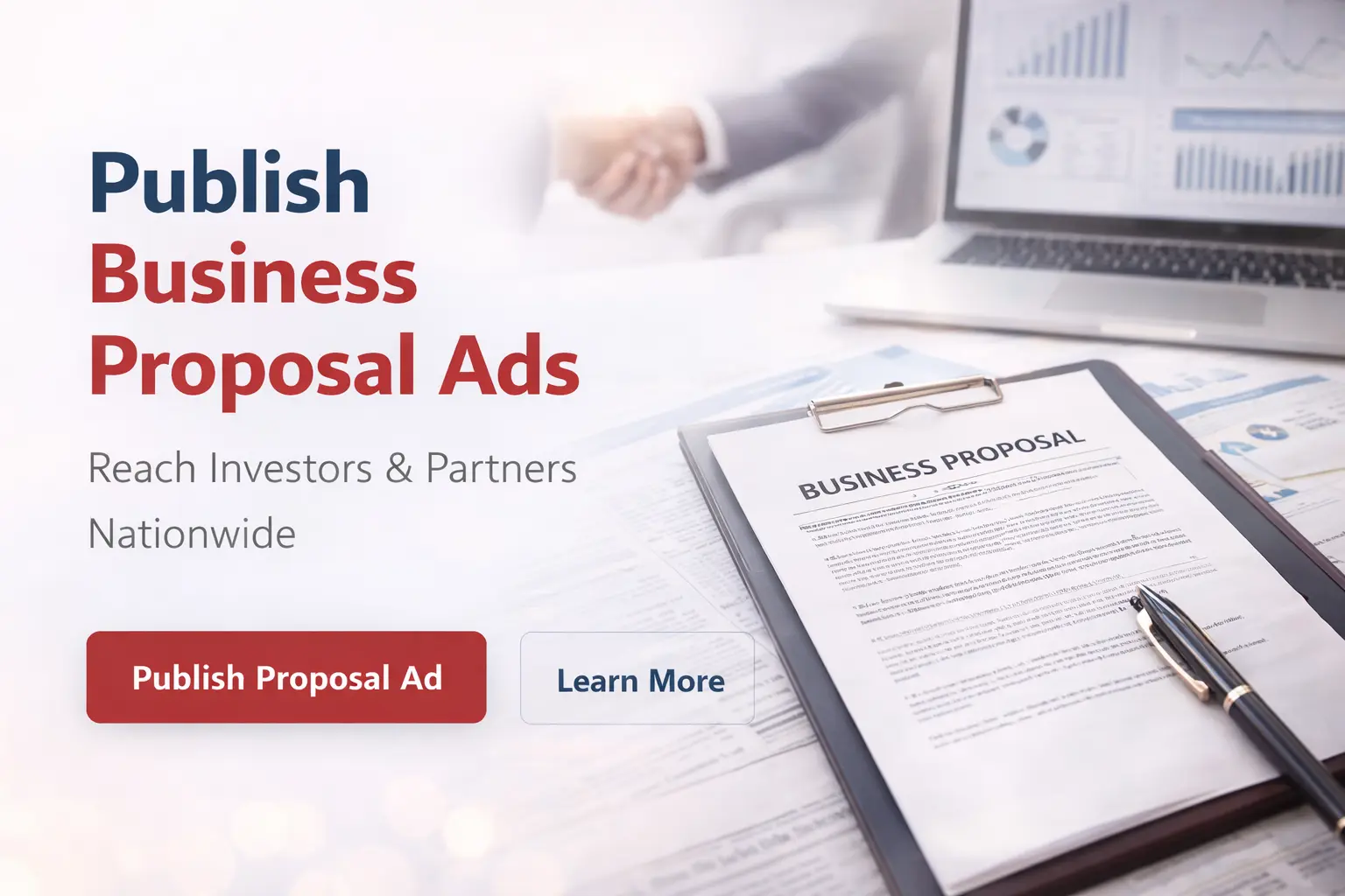 Business Proposal Newspaper Advertisement