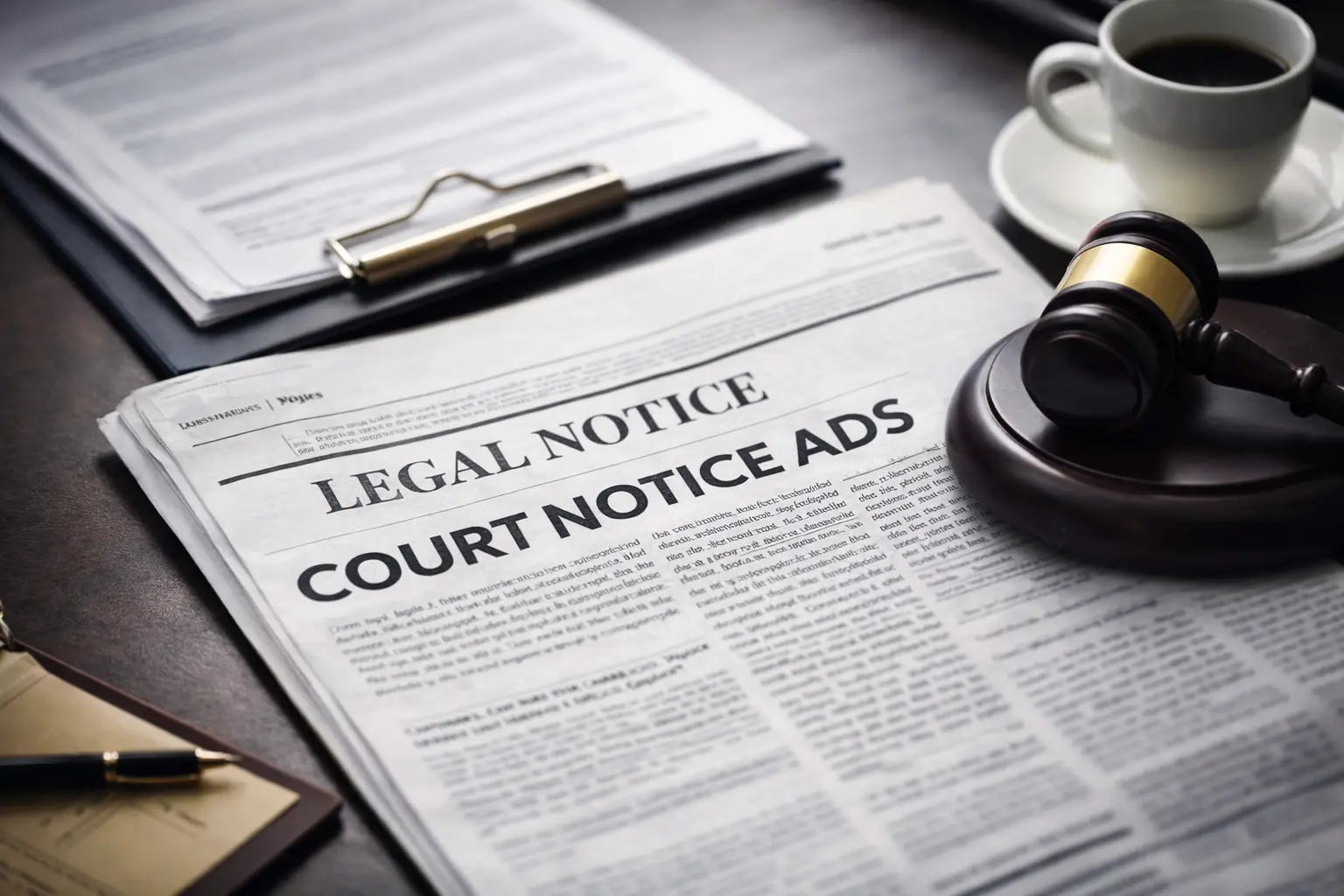 Court Notice Newspaper Advertisement