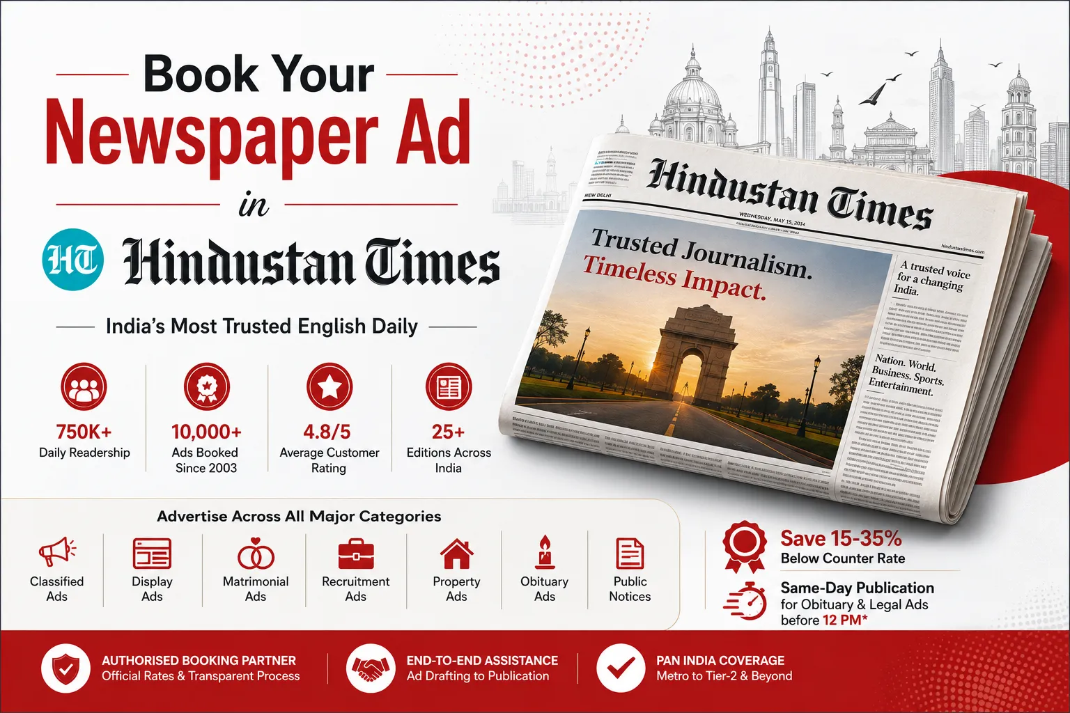 Hindustan Times Newspaper Ad Booking