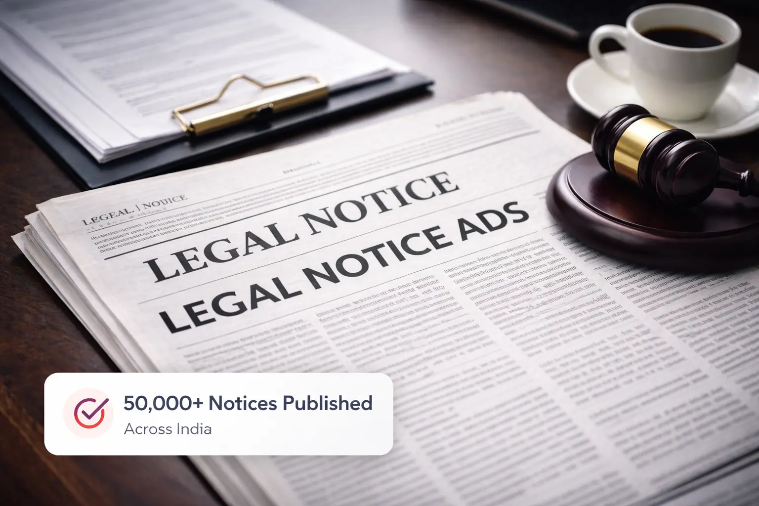 Legal Notice Advertisement Newspaper