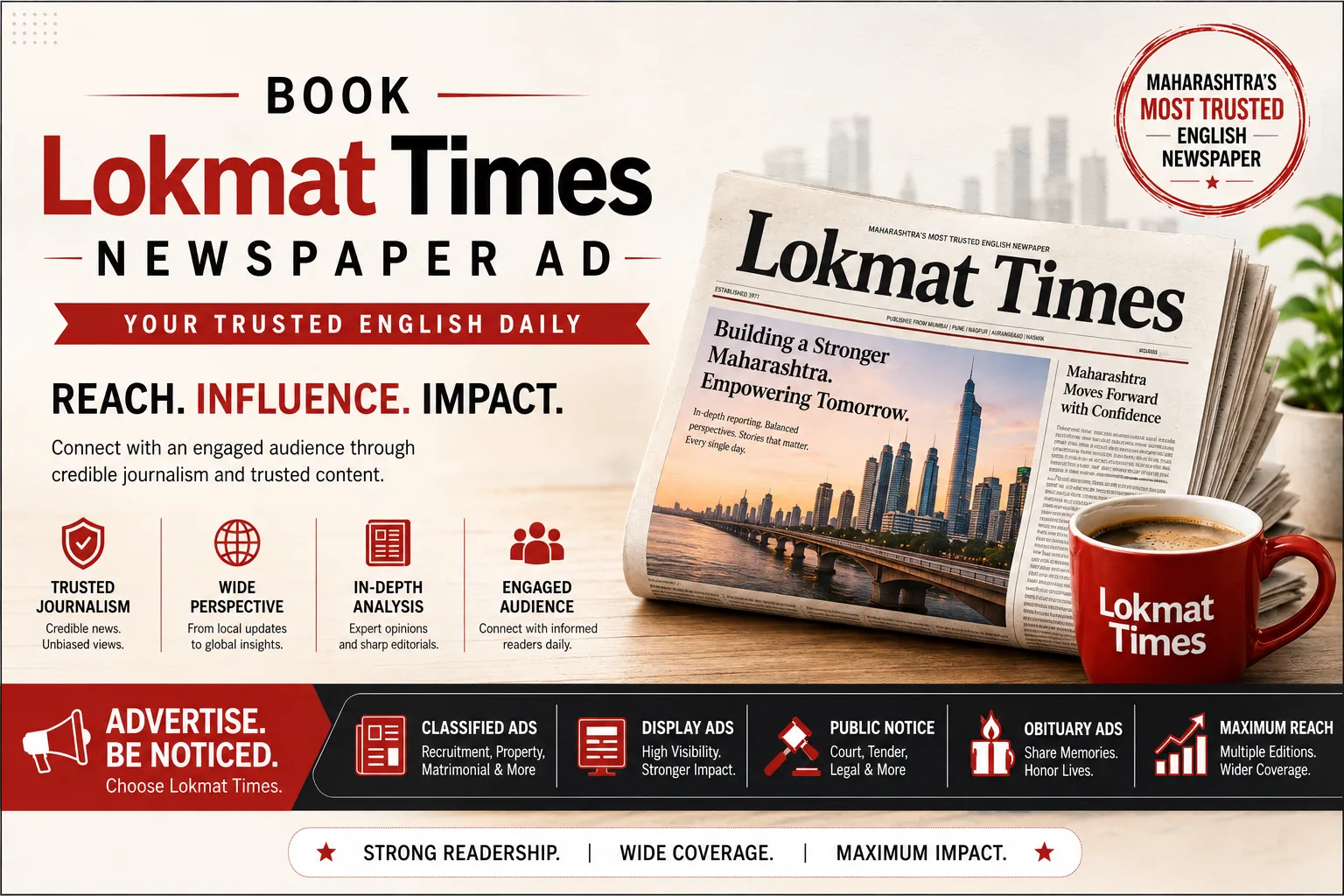 Book Lokmat Times Newspaper Ad