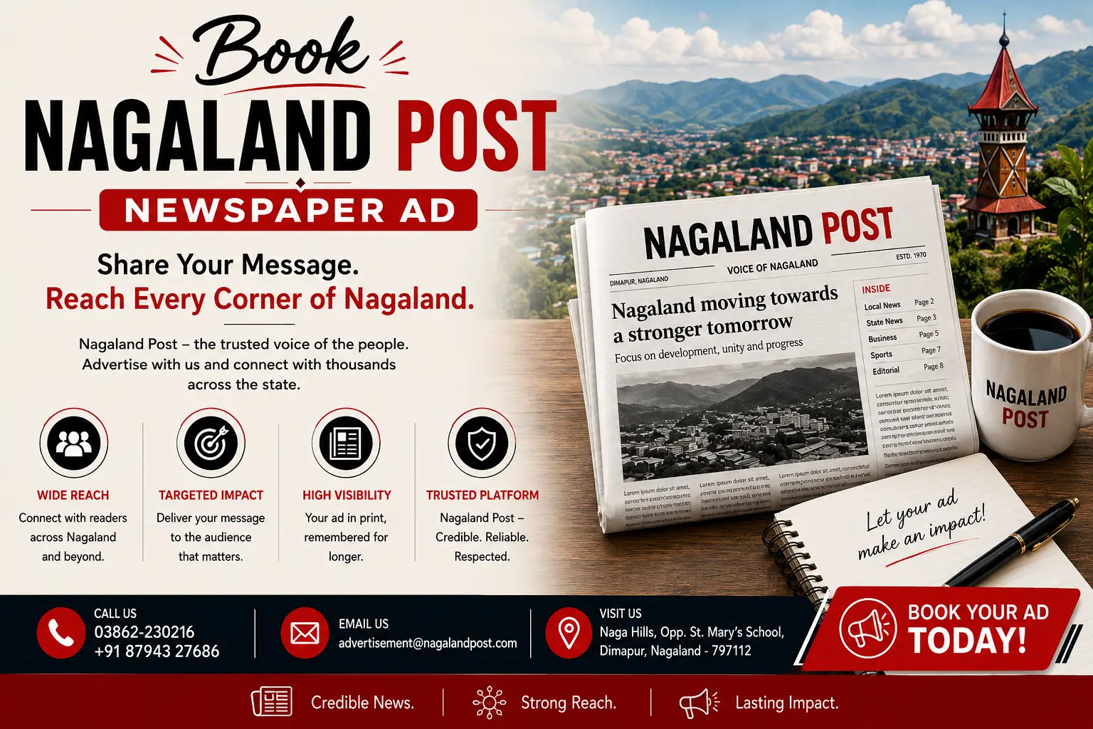 Book Nagaland Post Newspaper Ad