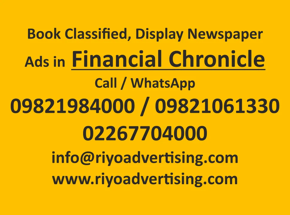 book newspaper ads in financial Chronicle