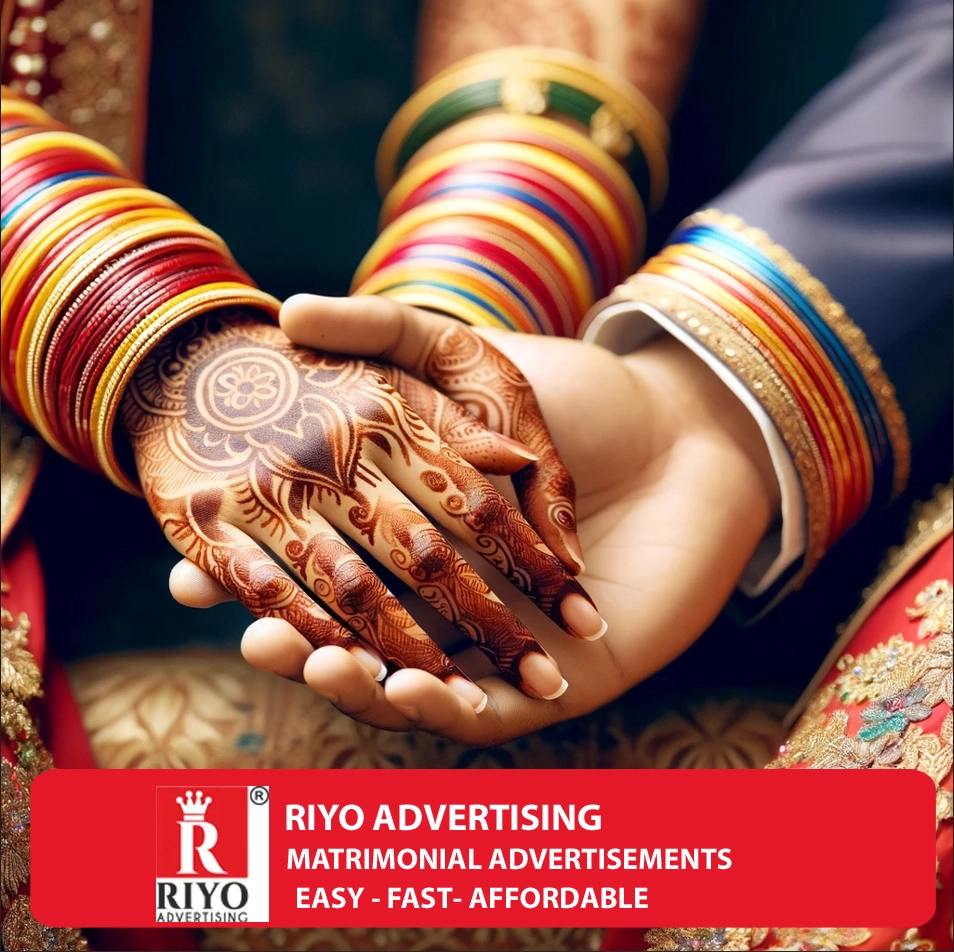 Display classified matrimonial ads in Times of India newspaper