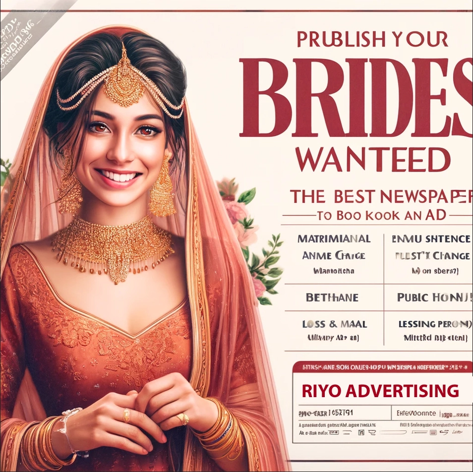 Matrimonial Ads in newspaper
