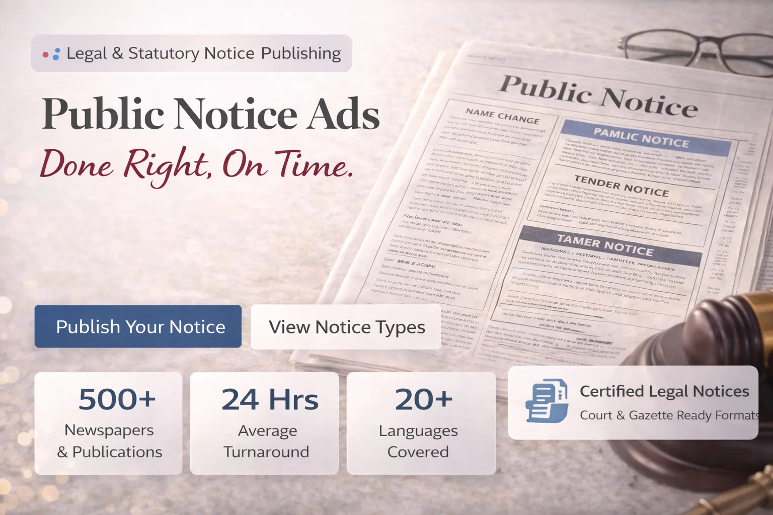 Public Notice Newspaper Advertisement