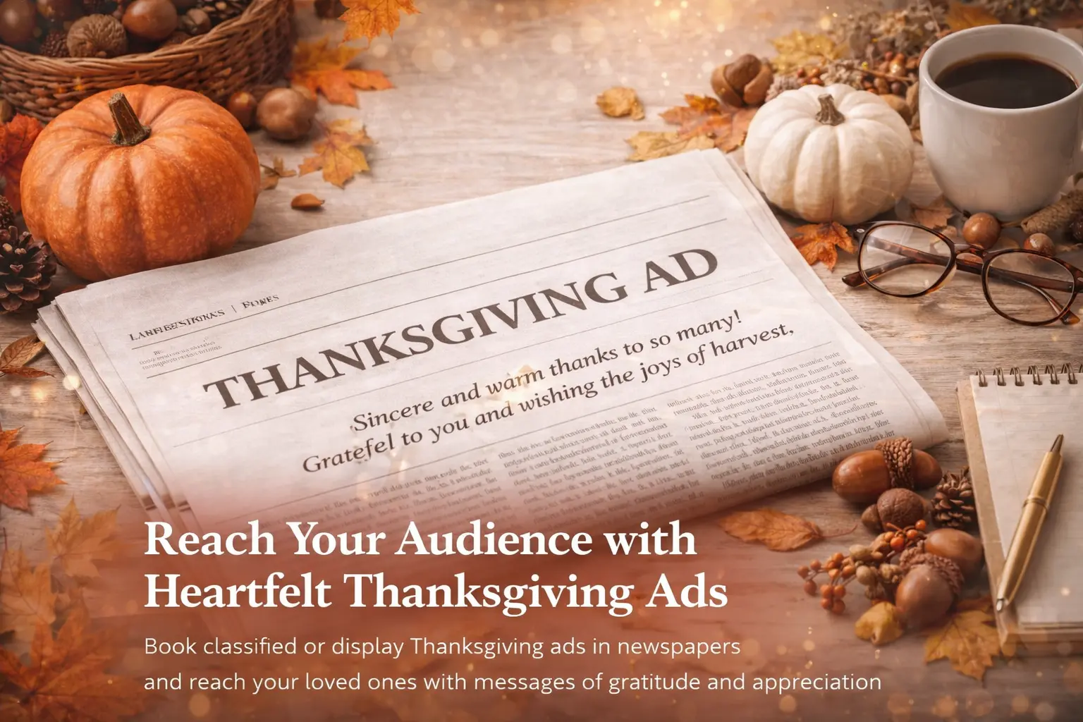 Thanksgiving Newspaper Advertisement