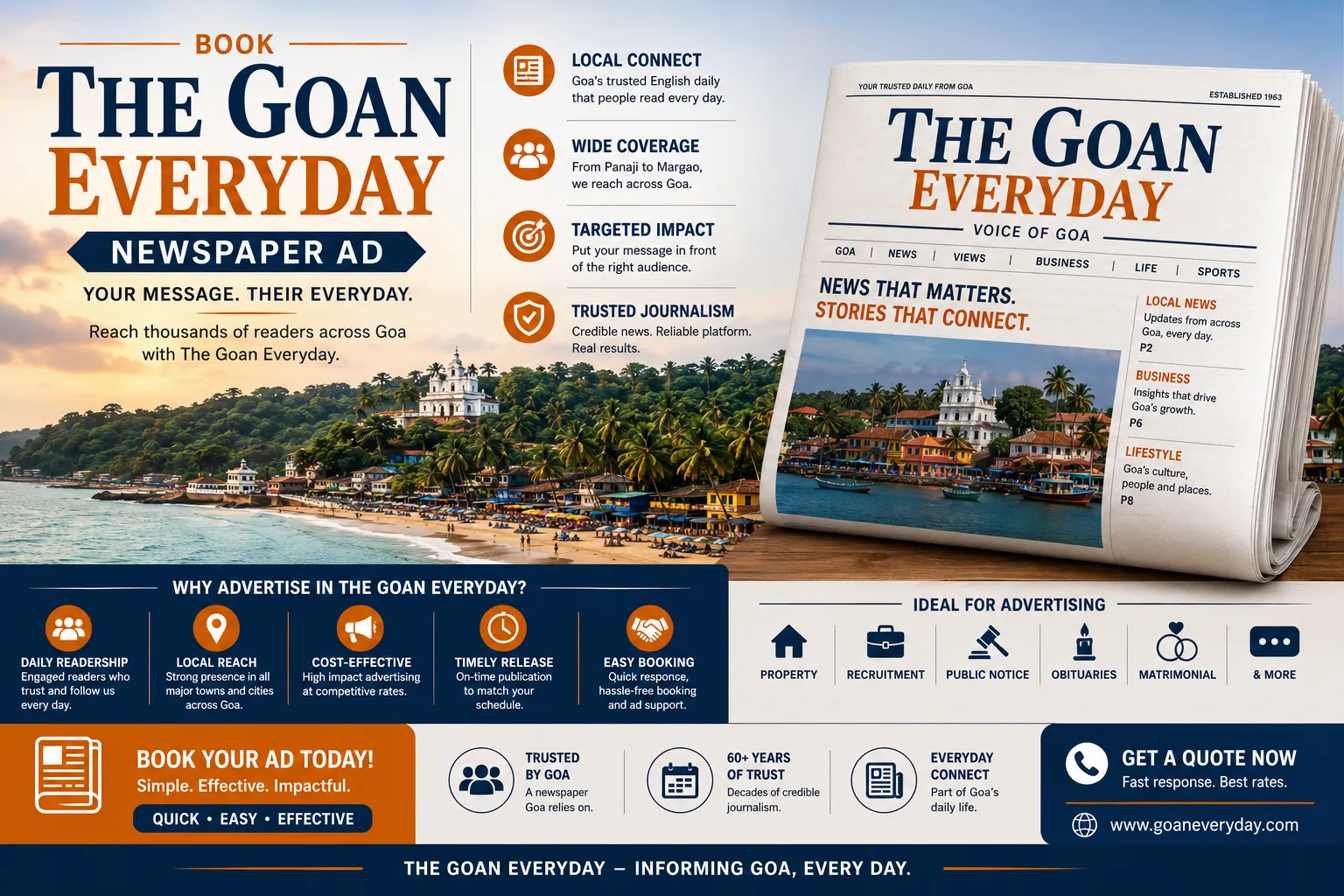 Book The Goan Everyday Newspaper Ad