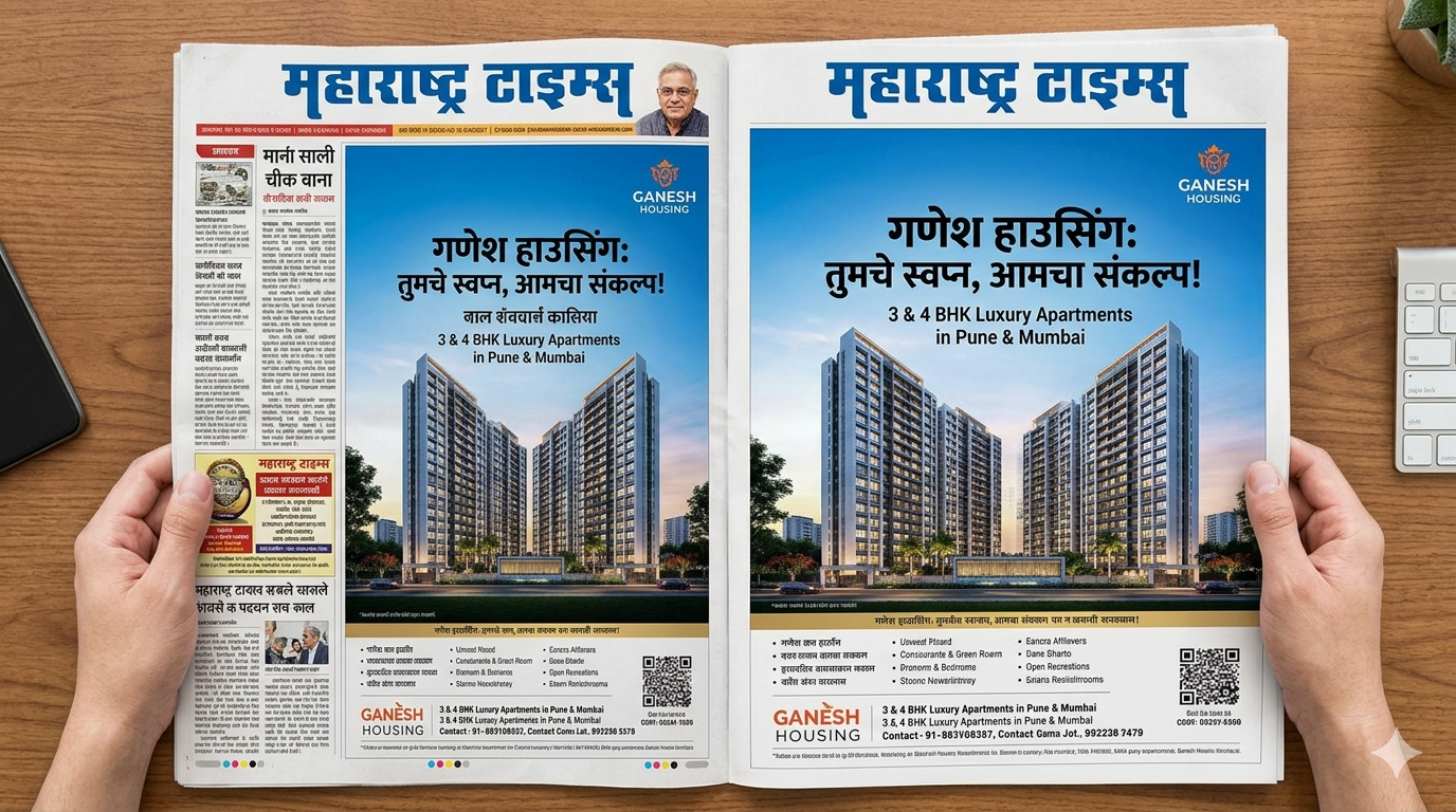 Book <span class="text-pink-700">Classifide Ads</span> in Maharashtra Times Newspaper Online