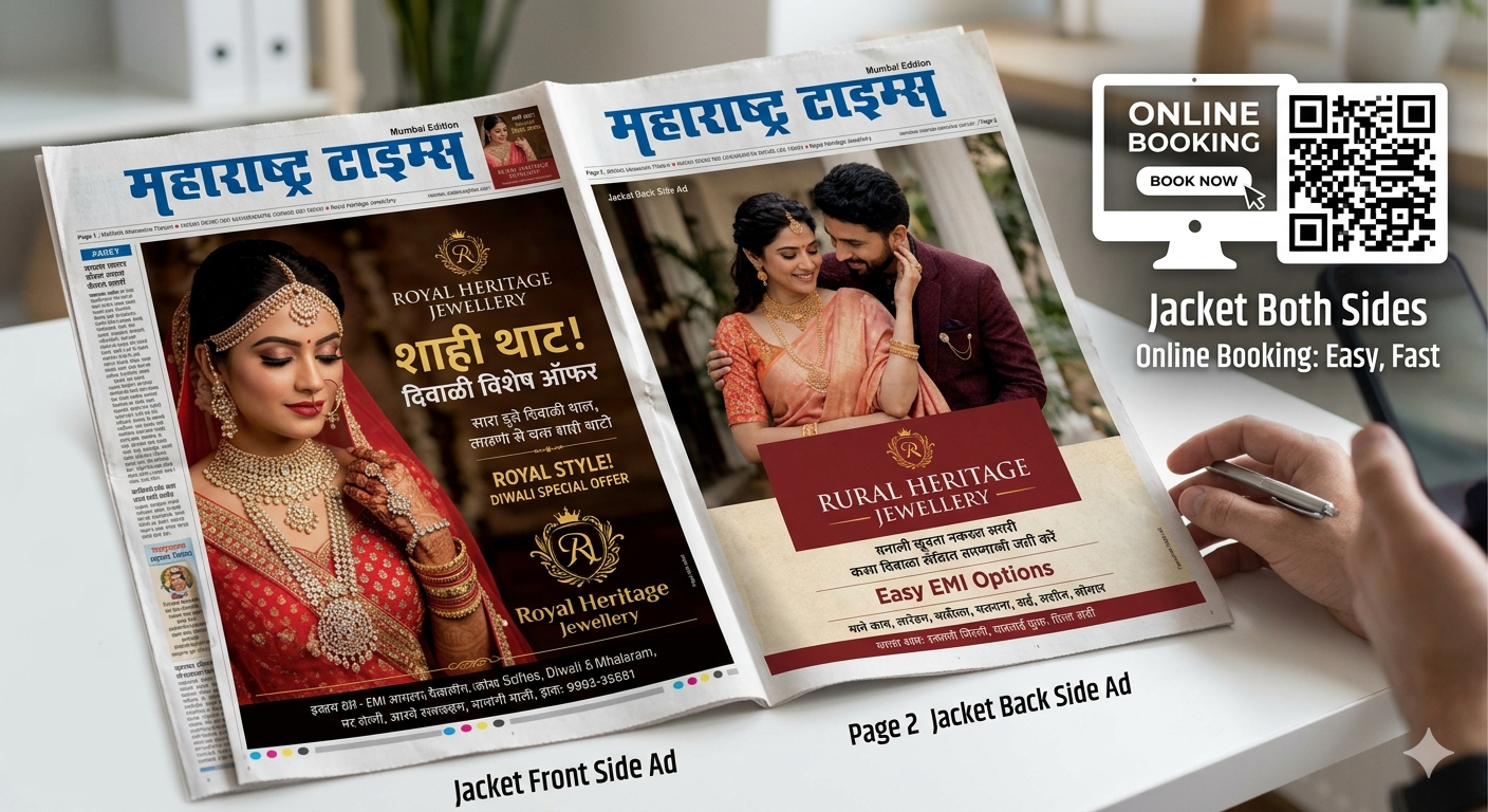 Book <span class="text-pink-700">Classifide Ads</span> in Maharashtra Times Newspaper Online