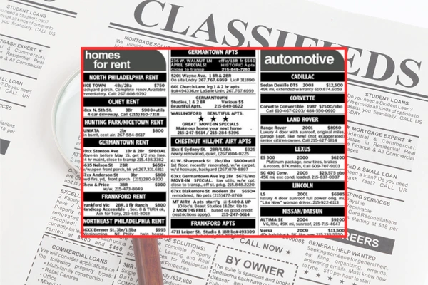 Classified Ad collage