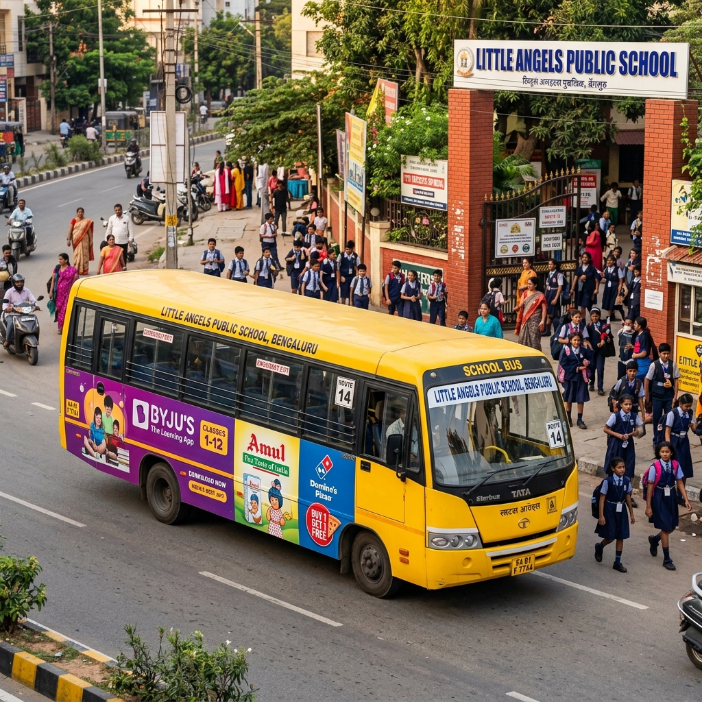 School Bus Branding Campaign Mumbai