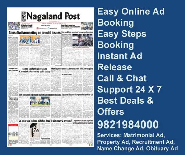 Nagaland Post ad rate