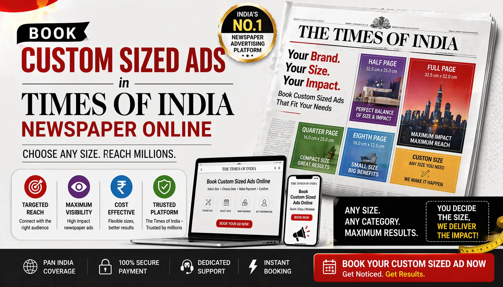 Book <span class="text-pink-700">Classifide Ads</span> in Times Of India Newspaper Online