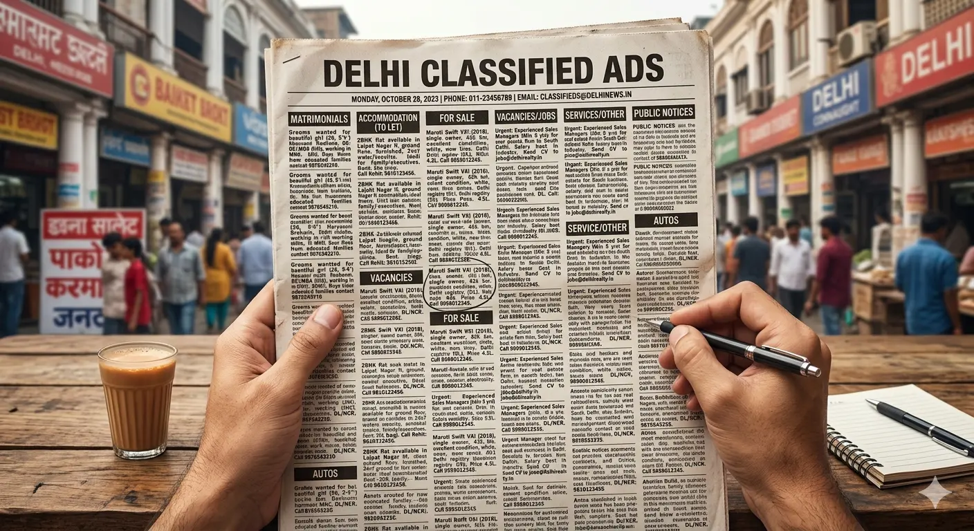 Book <span class="text-pink-700">Classifide Ads</span> in Times Of India Newspaper Online