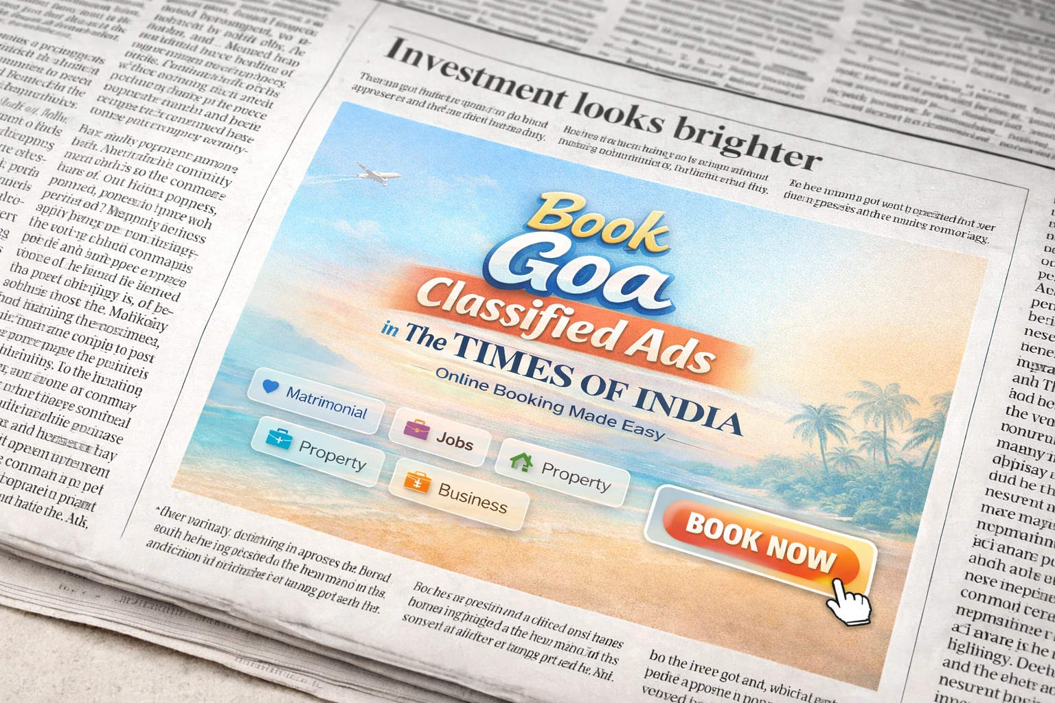 Book <span class="text-pink-700">Classifide Ads</span> in Times Of India Newspaper Online