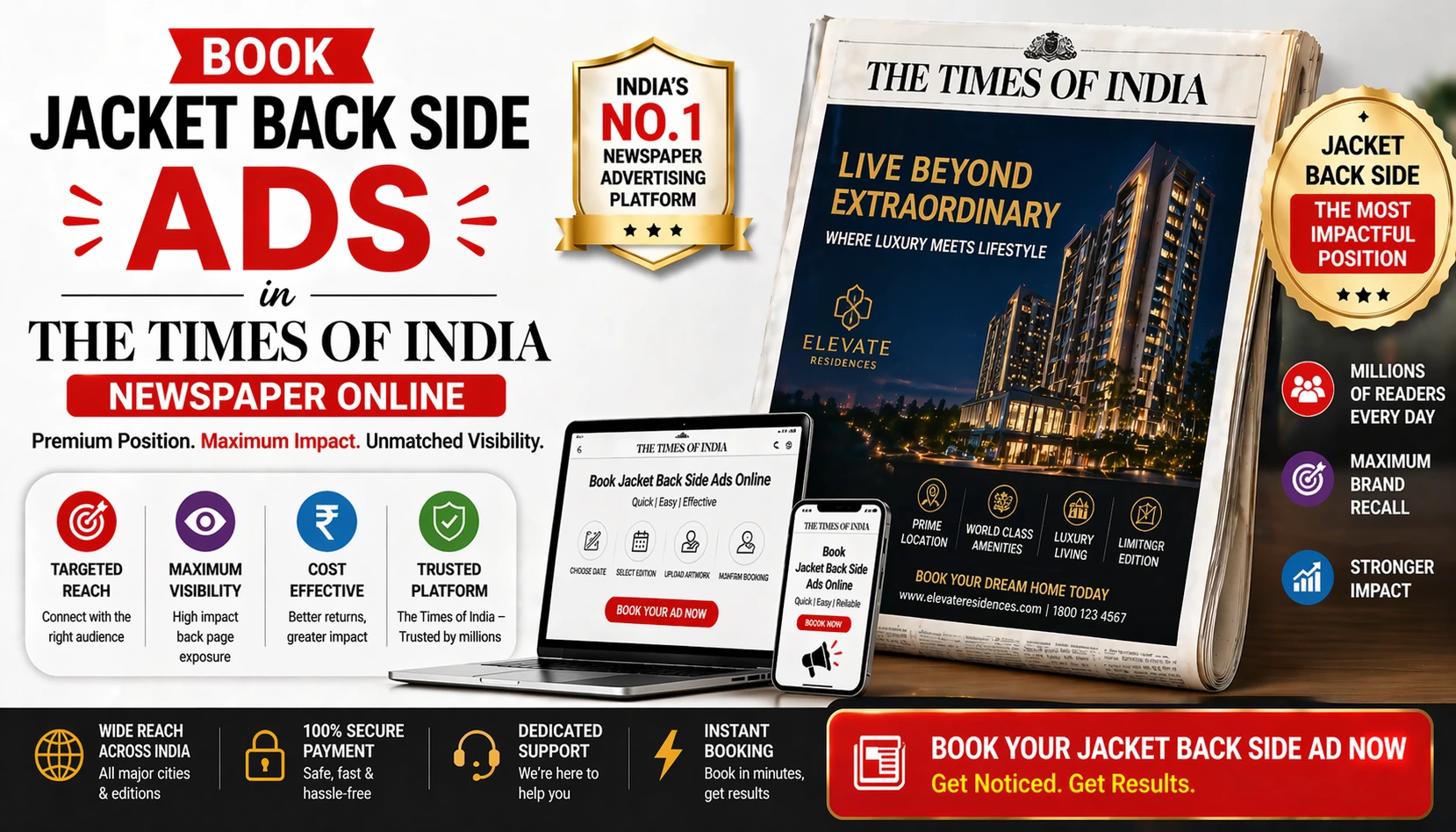 Book <span class="text-pink-700">Classifide Ads</span> in Times Of India Newspaper Online